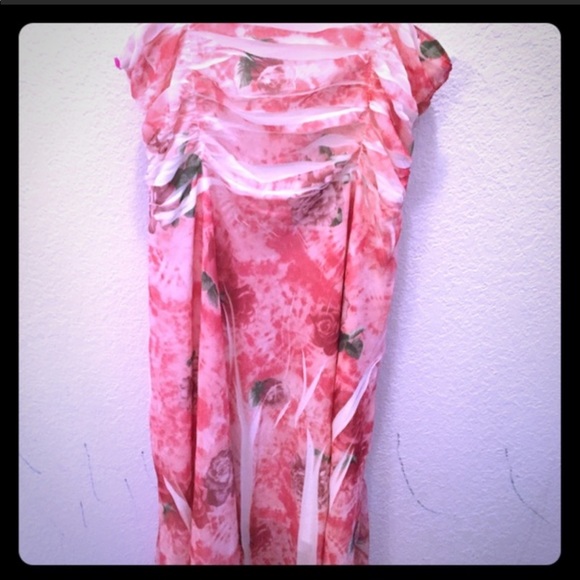 Pink Tye-Dye Rose Dress. - Picture 2 of 4